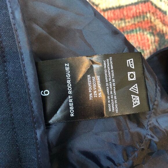 Robert Rodriguez Bethenny Pants Navy Straight Leg 6 - Picture 6 of 7